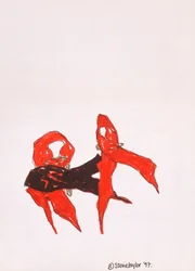 私たちの友人、1997年（ペンとインク）